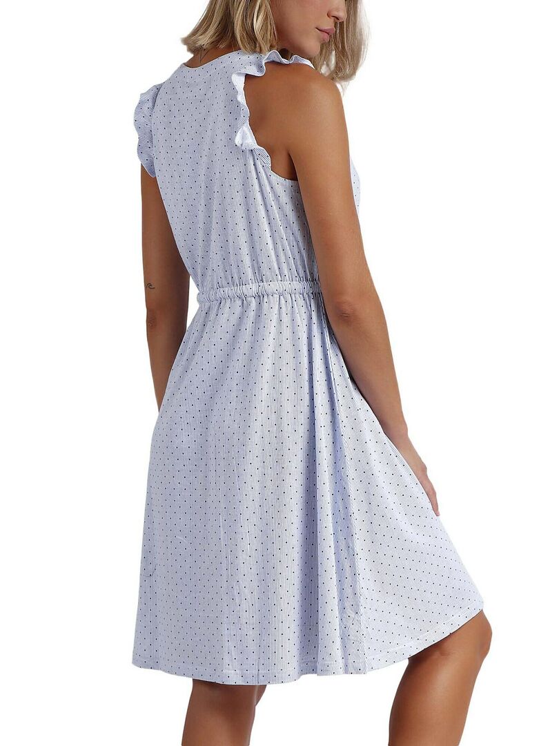 Nuisette Stripes And Dots - Bleu