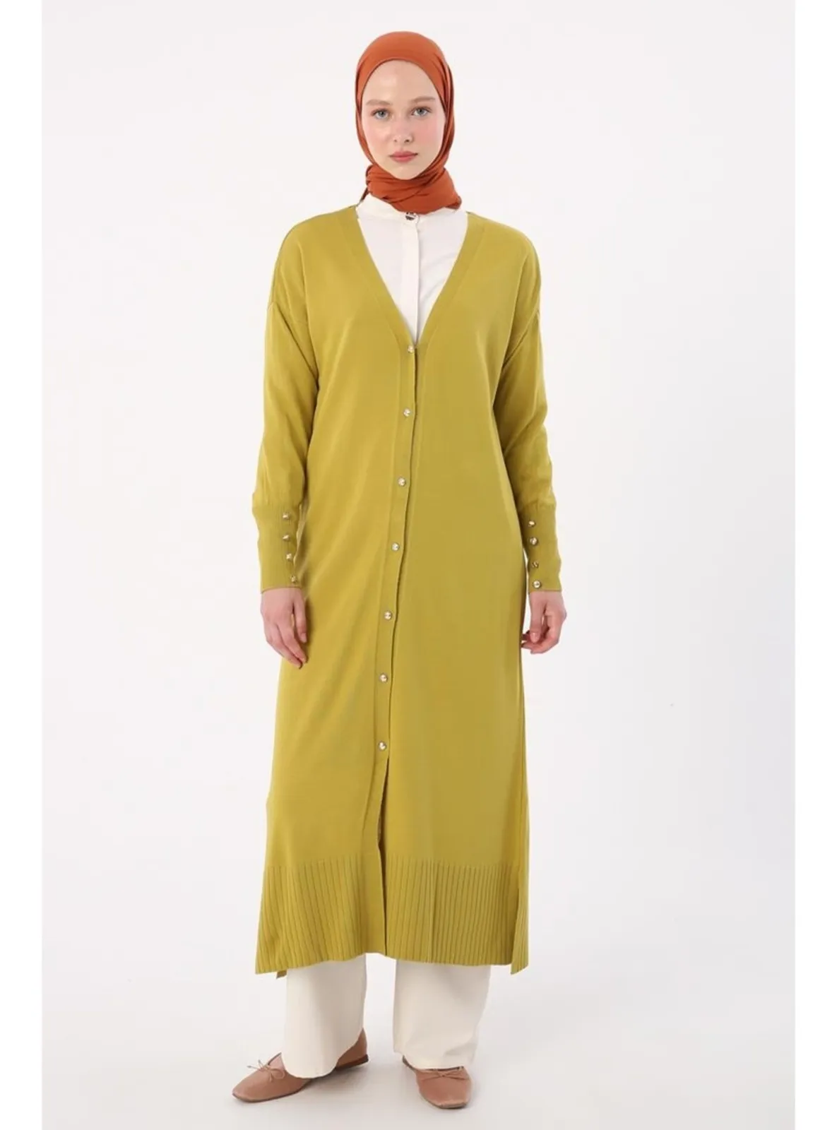 Olive Green - Cardigan
