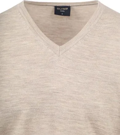 Olymp Casual Pull Laine Beige 015010-20 commander en ligne | 