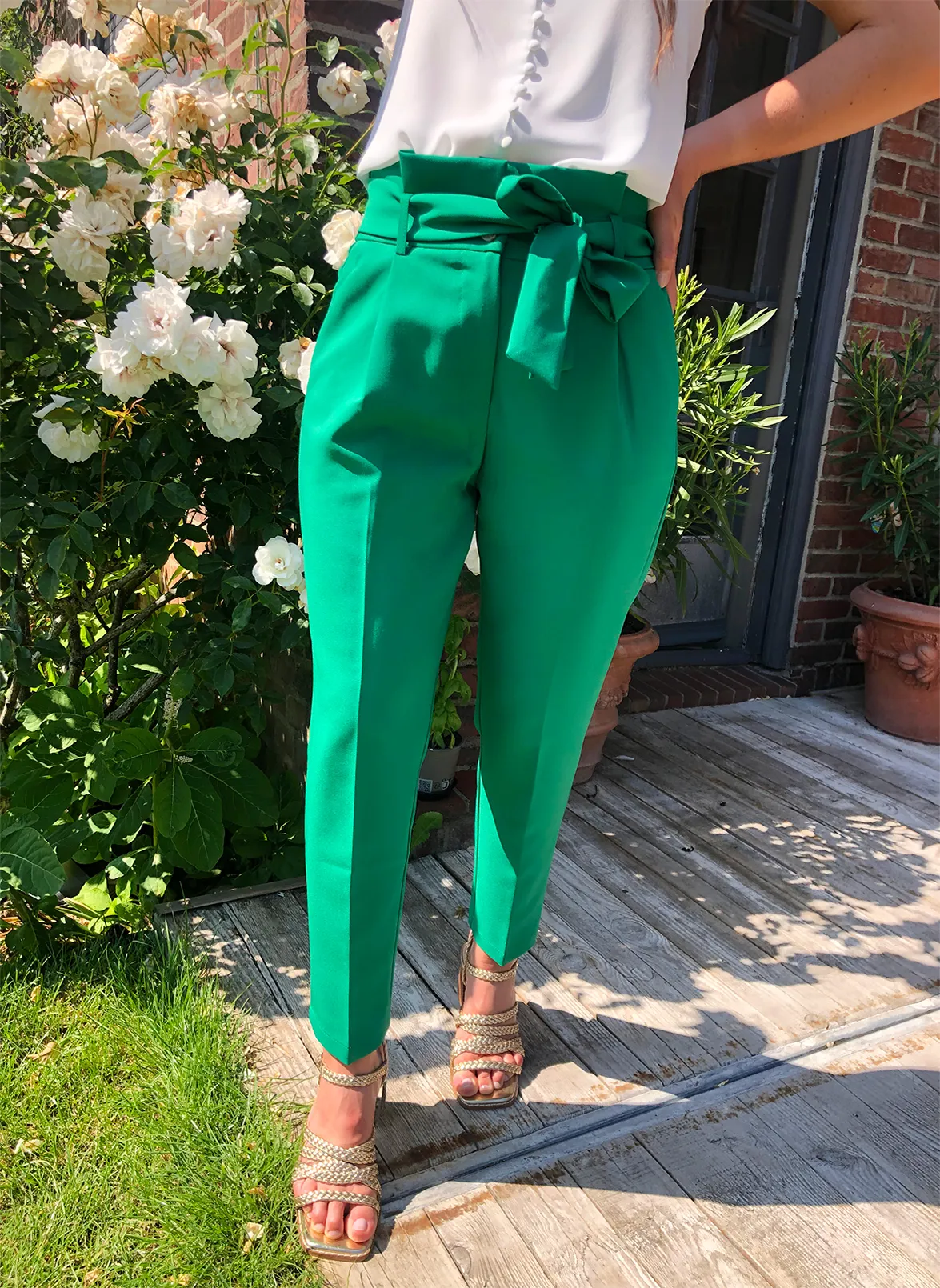 Pantalon Agathe Vert