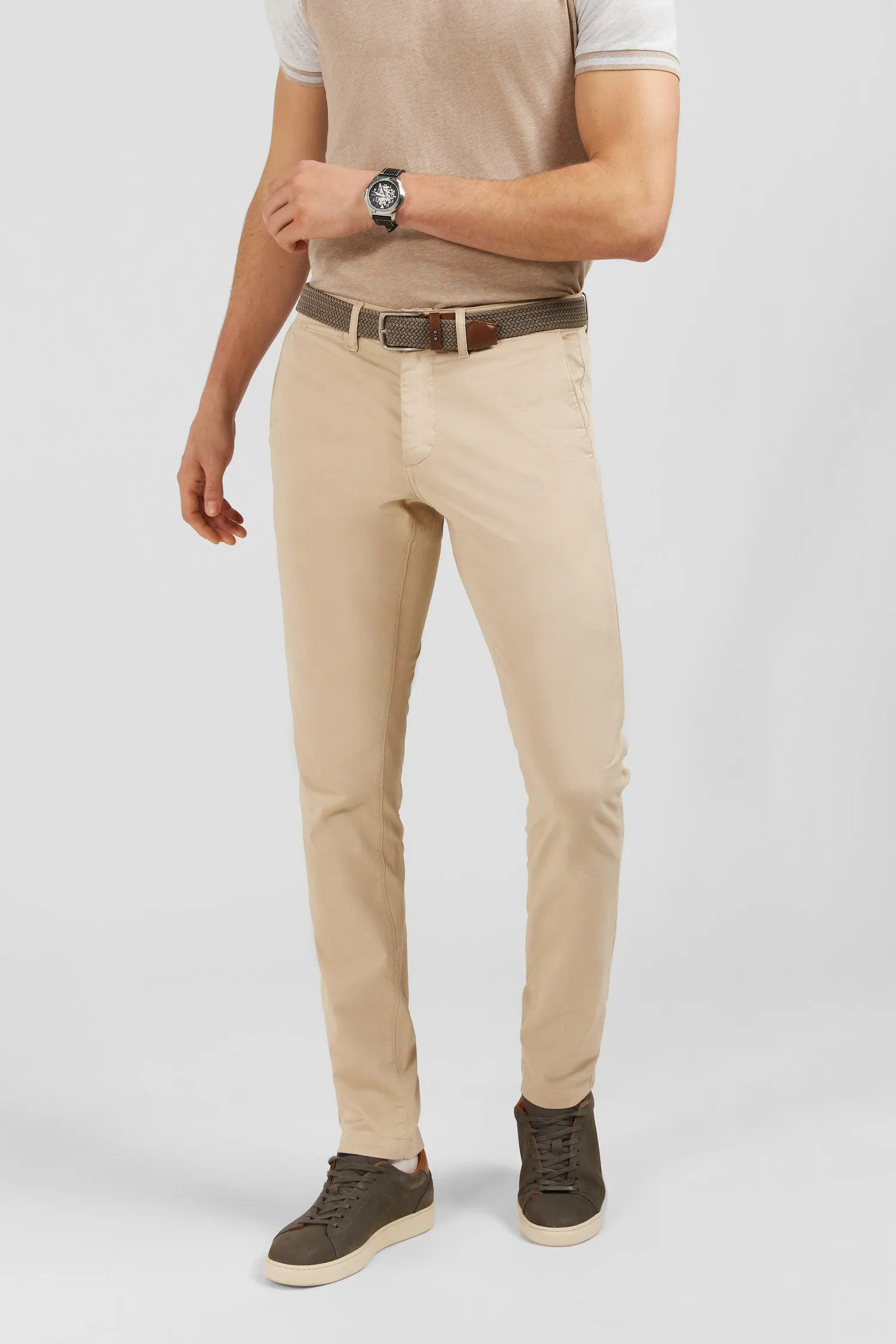 Pantalon chino beige