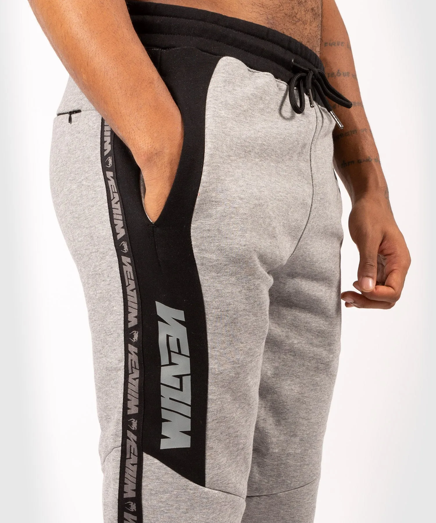 Pantalon de Jogging Venum Connect - Noir/Gris Chiné