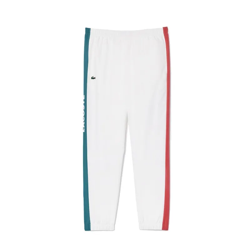 PANTALON DE SURVÊTEMENT LACOSTE TENNIS SPORTSUIT LÉGER BLANC