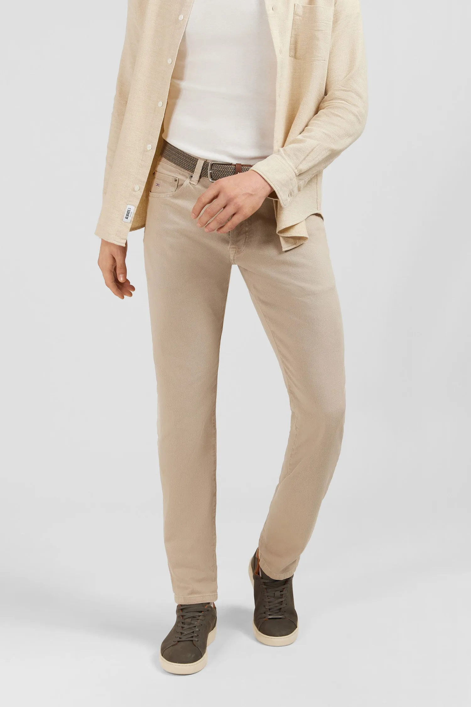 Pantalon droit beige