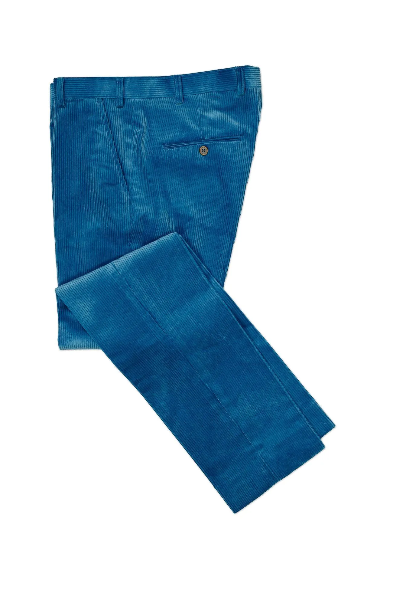Pantalon en velours cotelé homme bleu