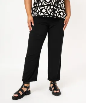 pantalon fluide femme grande taille noir pantalons