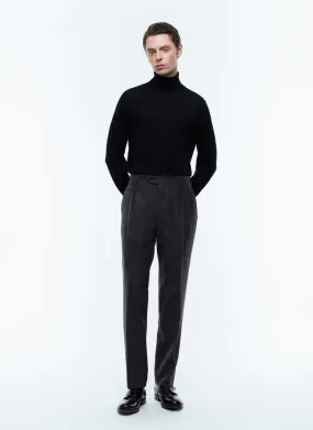Pantalon gris - moucheté multicolore P3ELLO-EX09-B021 - Pantalon Homme