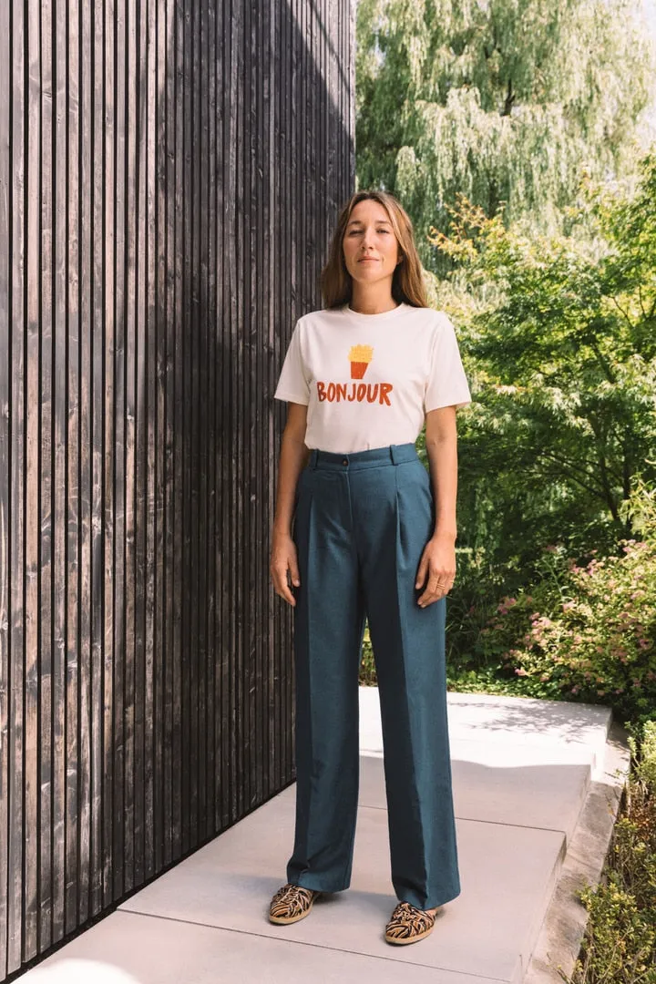 Pantalon John bleu canard