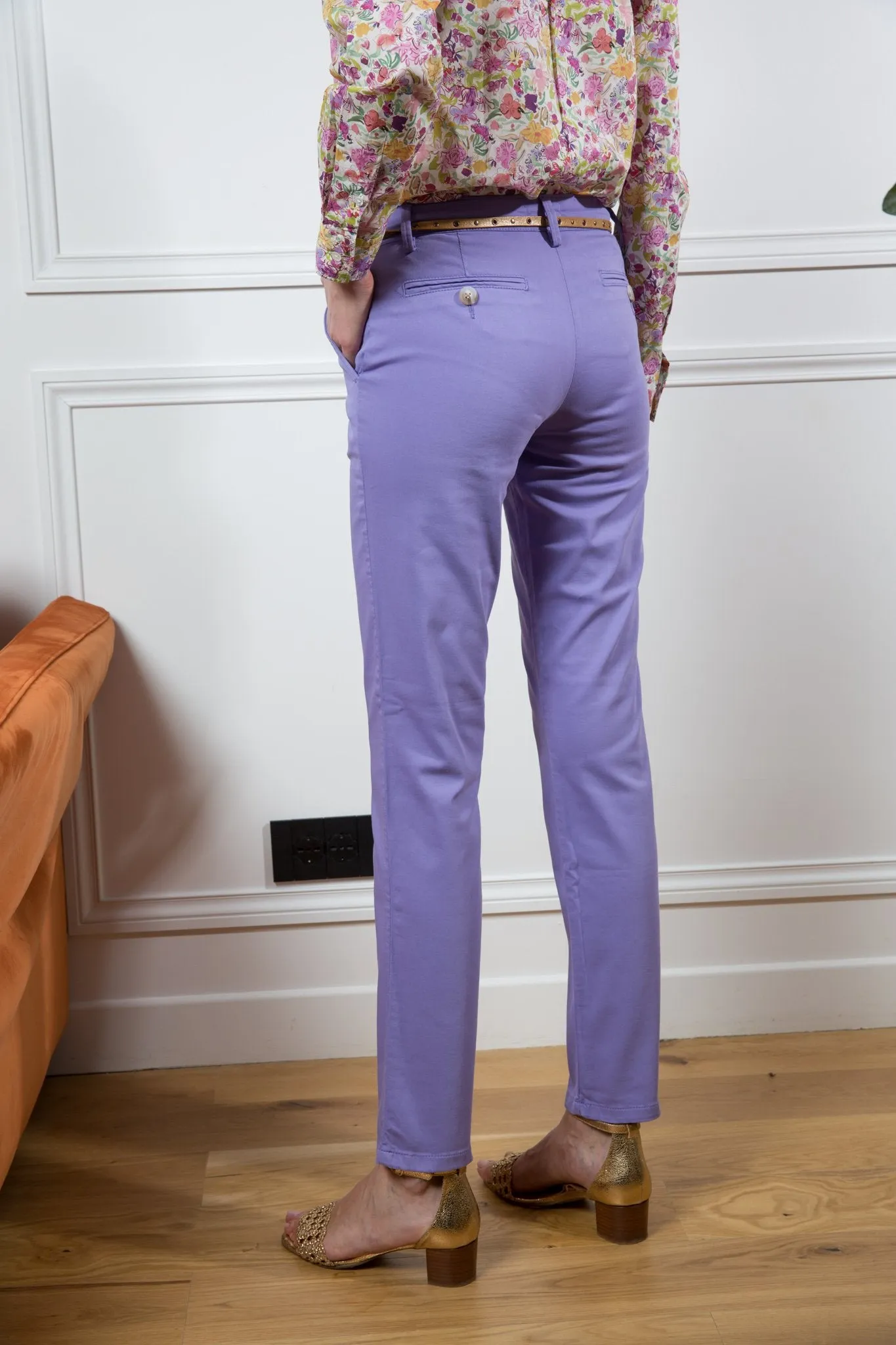 Pantalon Pamela en coton stretch