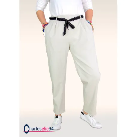 Pantalon ZAKA  ete beige