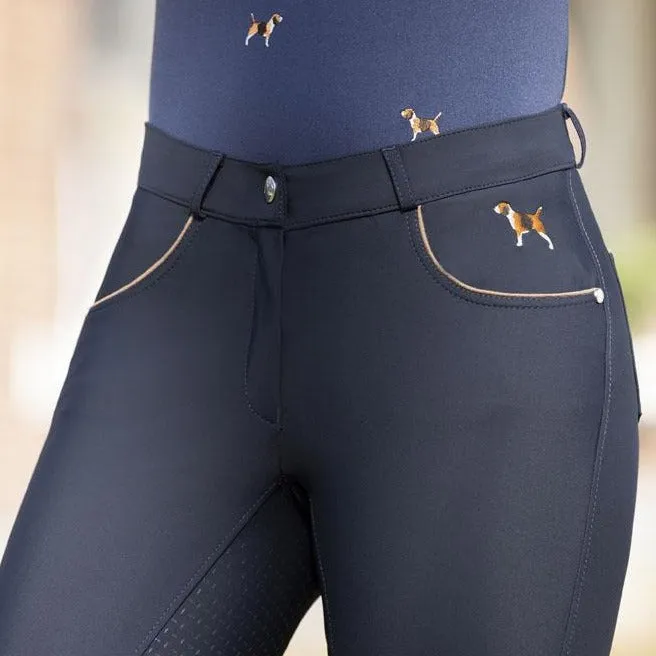 Pantalon équitation femme HKM Beagle full grip