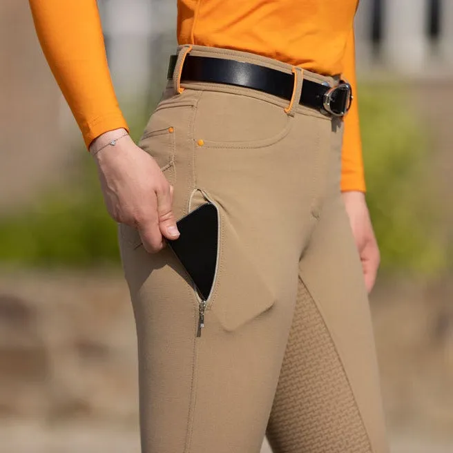 Pantalon équitation femme HKM Lyon full grip