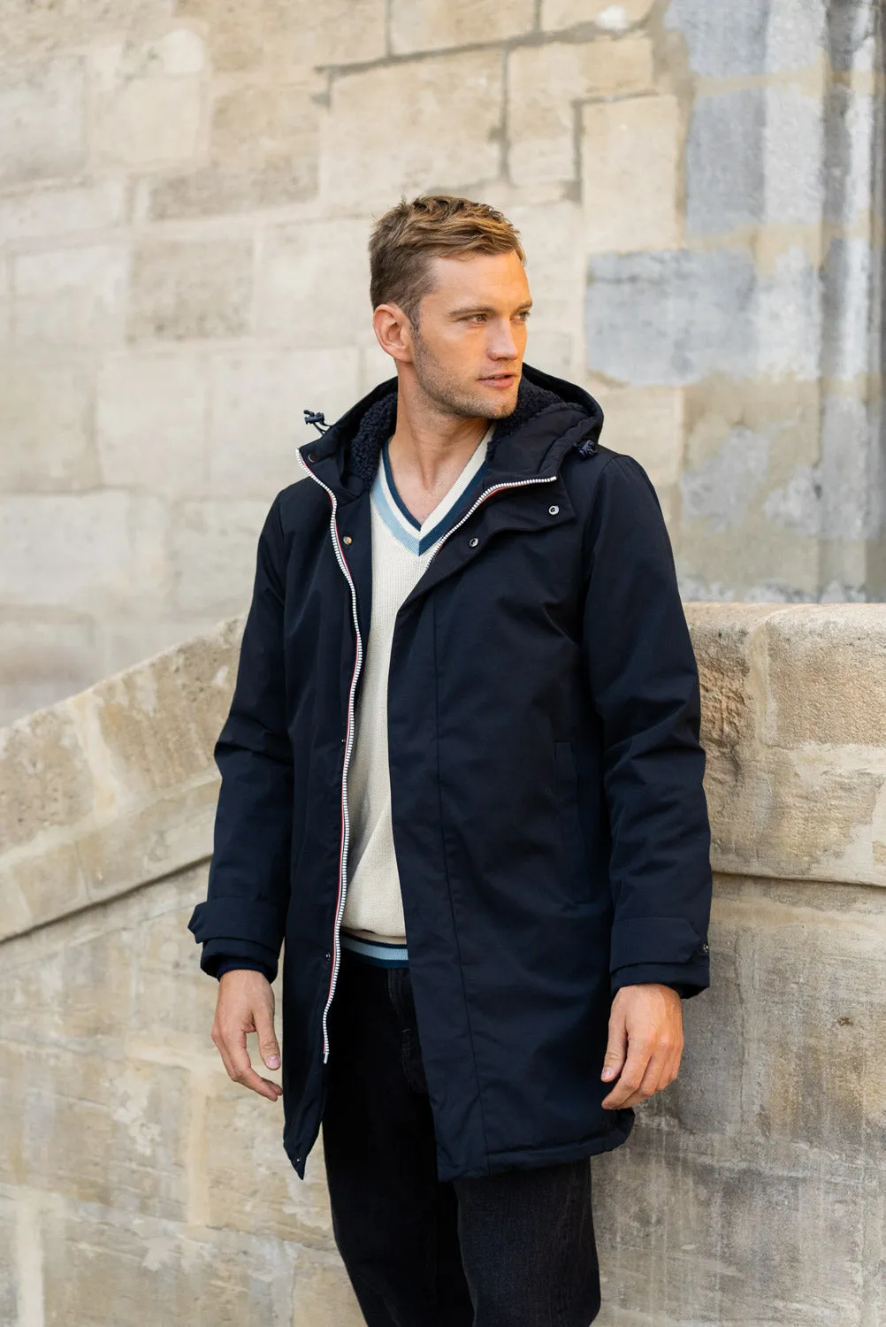 Parka longue doublure mouton