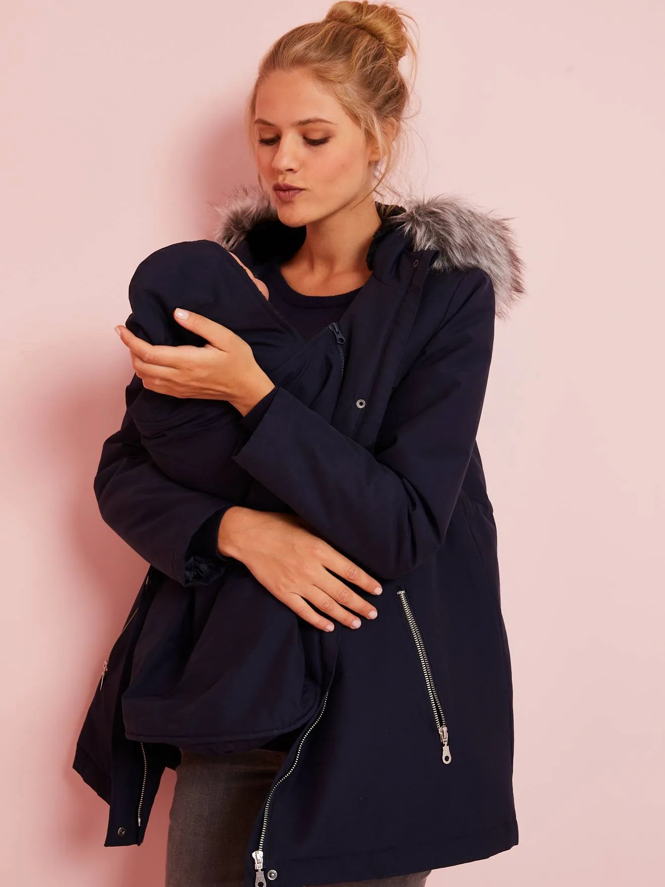 Parka évolutive grossesse et post-grossesse anthracite - Vertbaudet