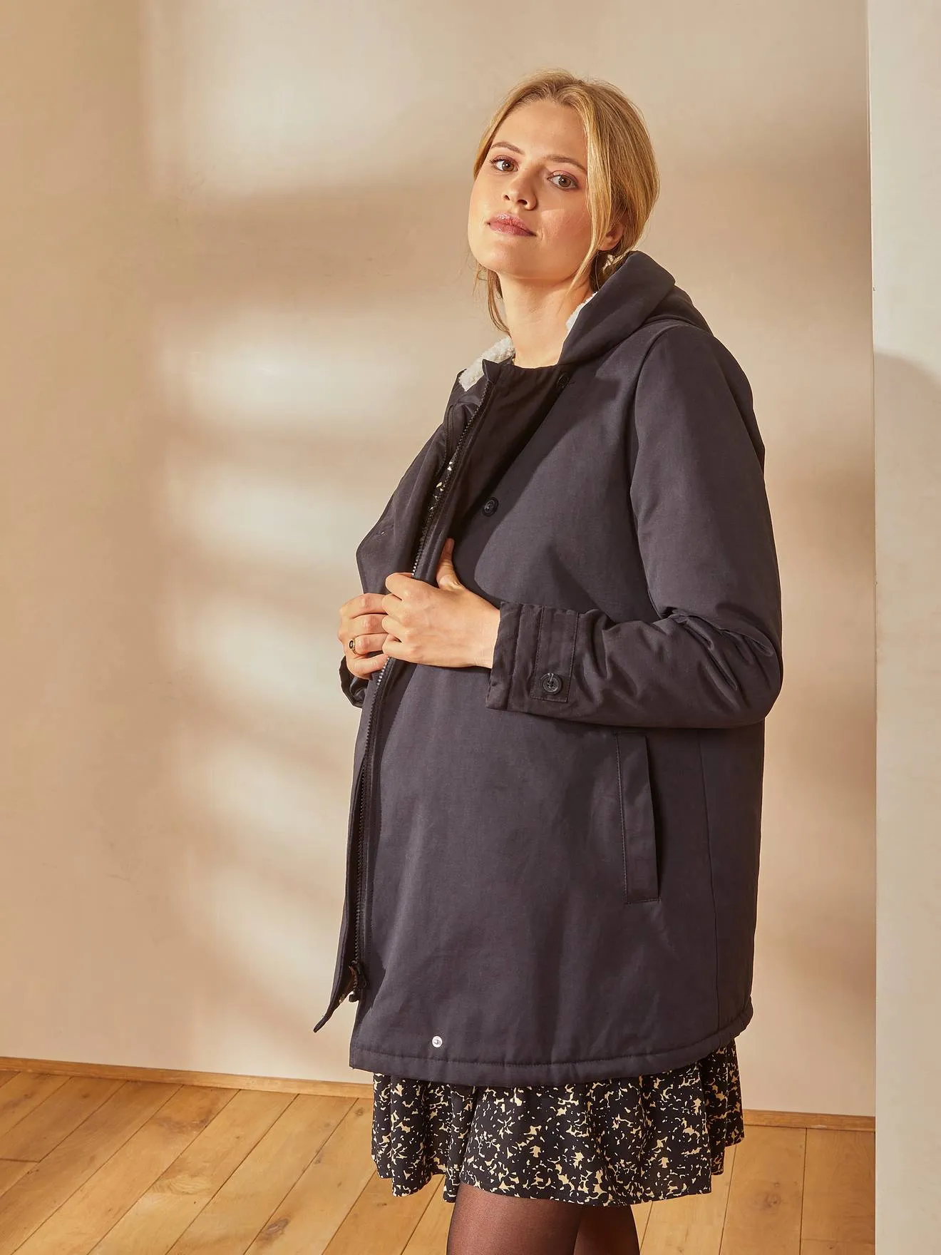 Parka évolutive grossesse et post-grossesse noir - Vertbaudet