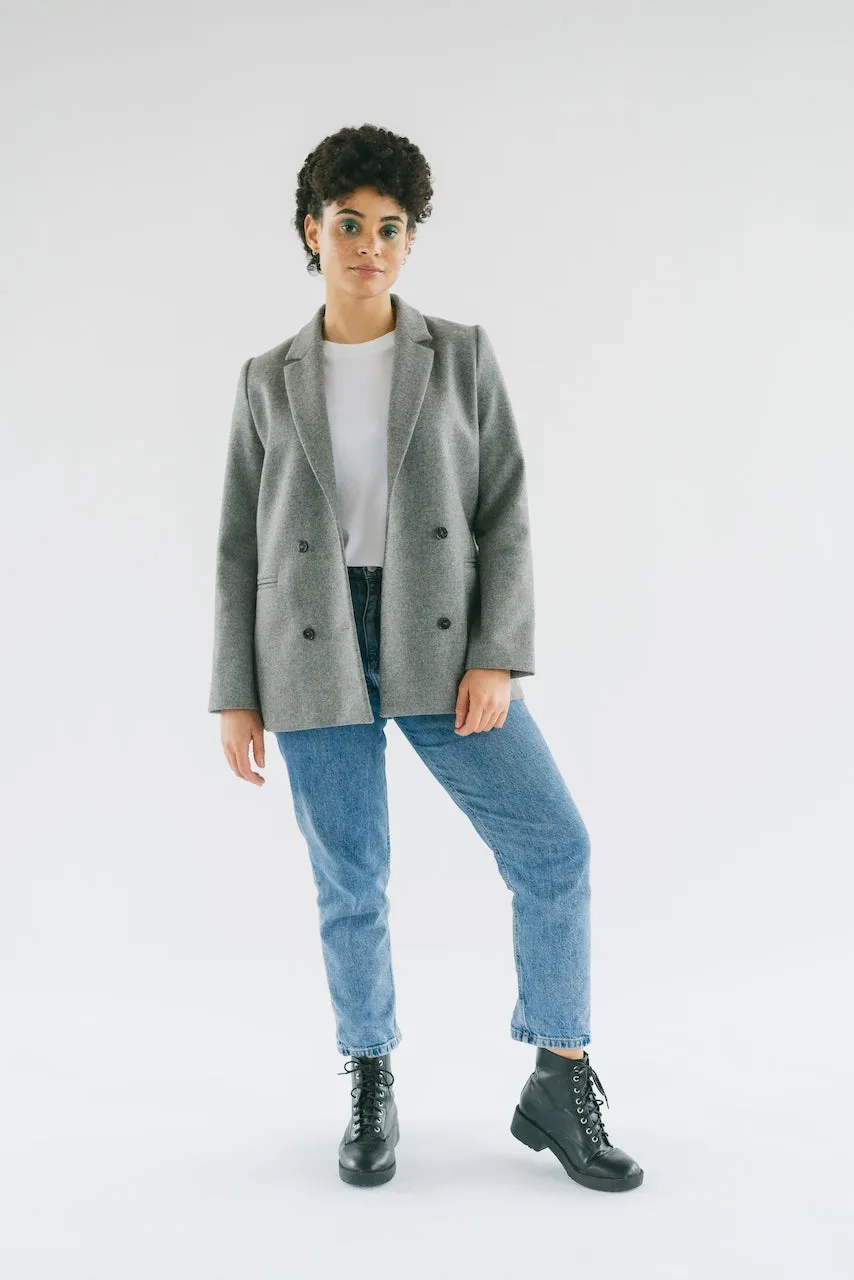 PATTI - Le blazer en laine gris
