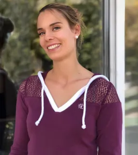 Petit Pull MyBoo Prune & Blanc