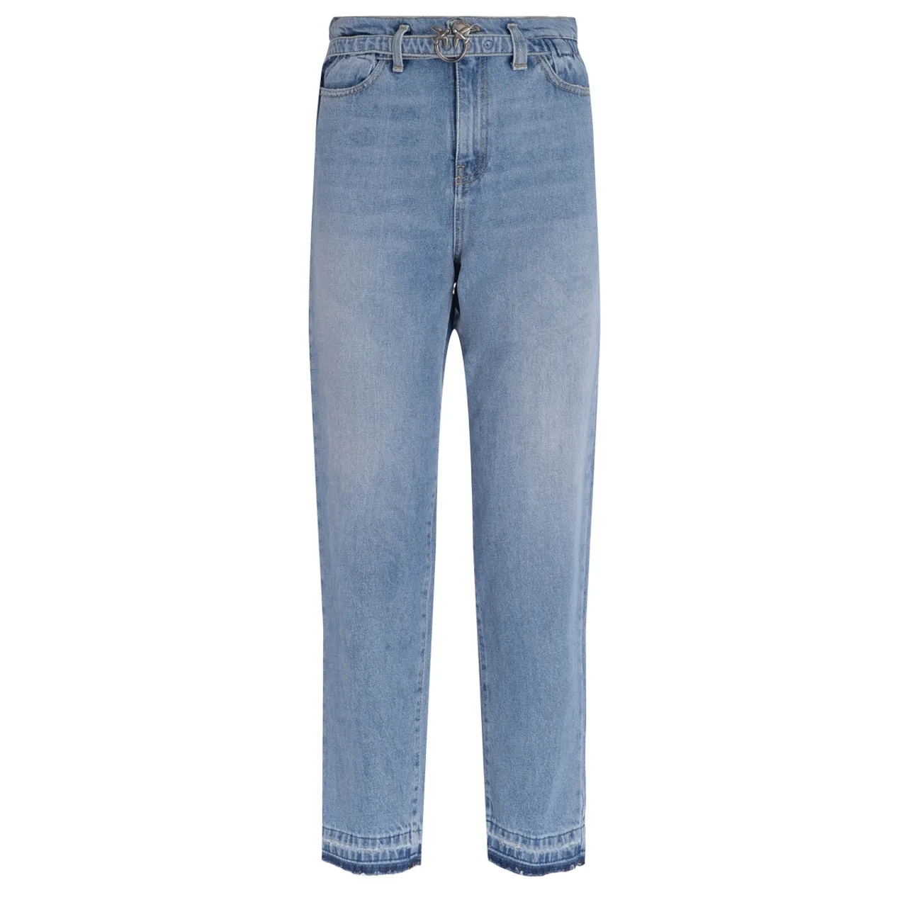 Pinko Jeans Mom Fit with Love Birds belt