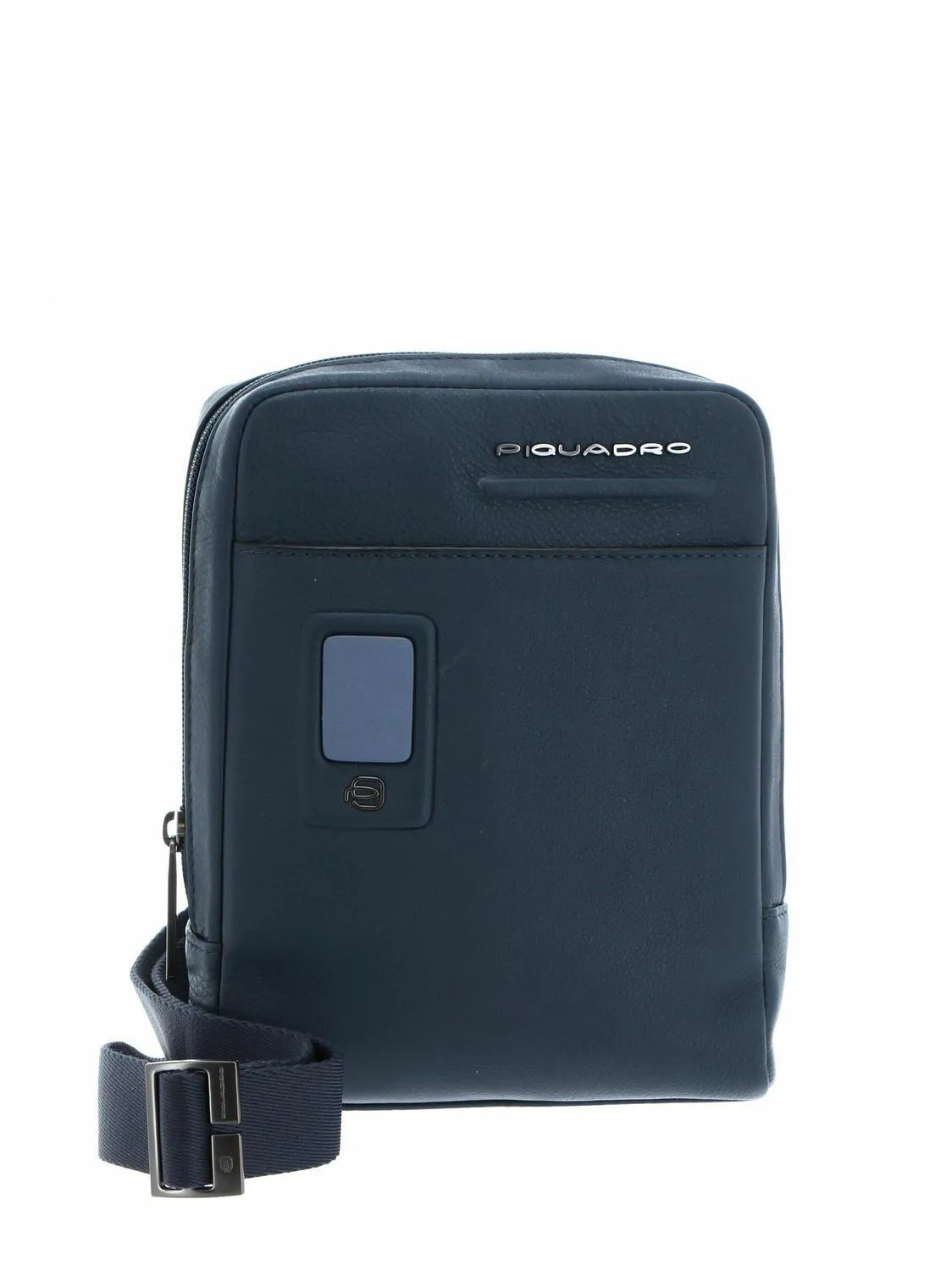 Piquadro Akron Sac Bandoulière En Cuir Pour Ipad Mini Bleu - Achetez À Prix Outlet!