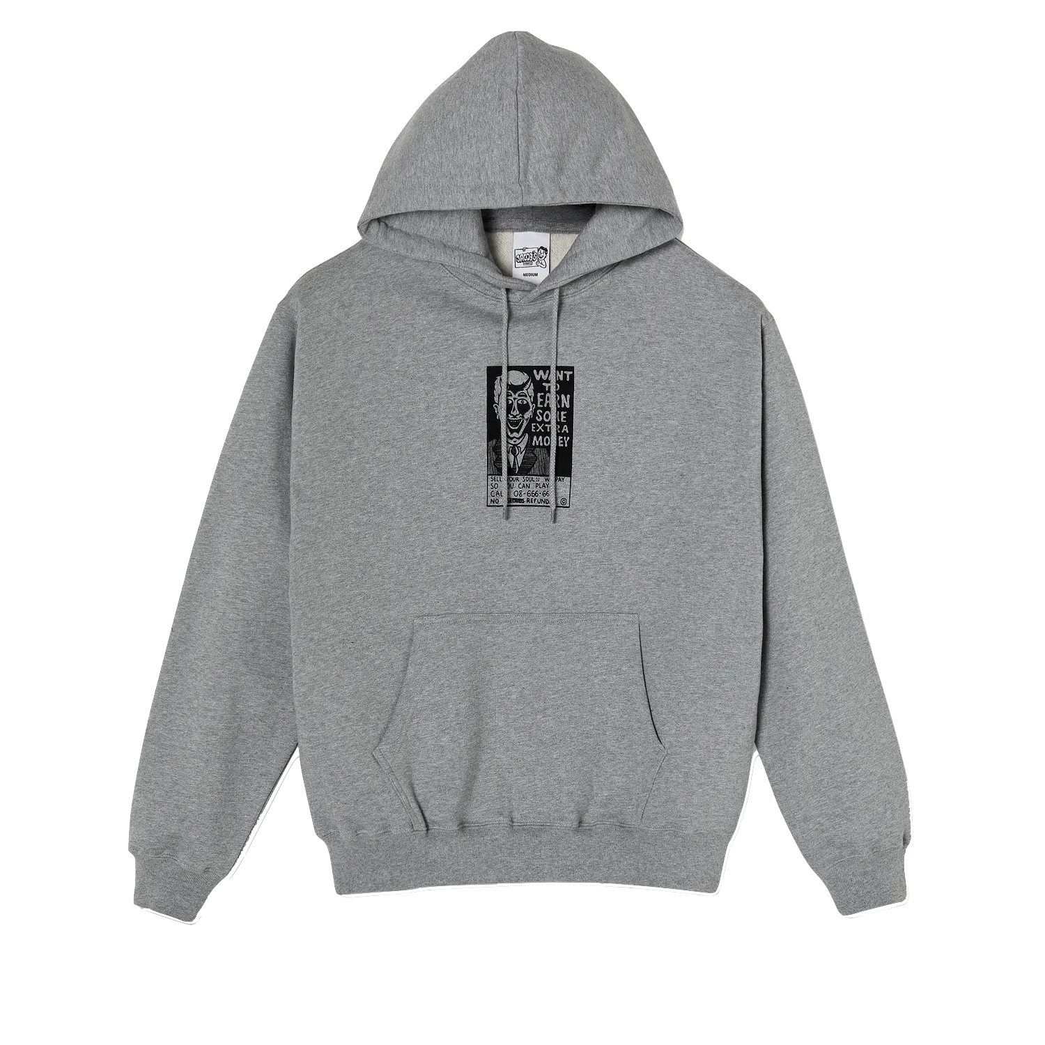 Polar Skate Co hoodie Classifieds heather grey
