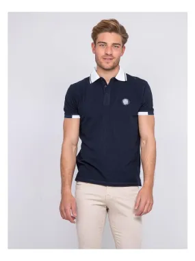 Polo pur coton PAJUGE - Bleu marine