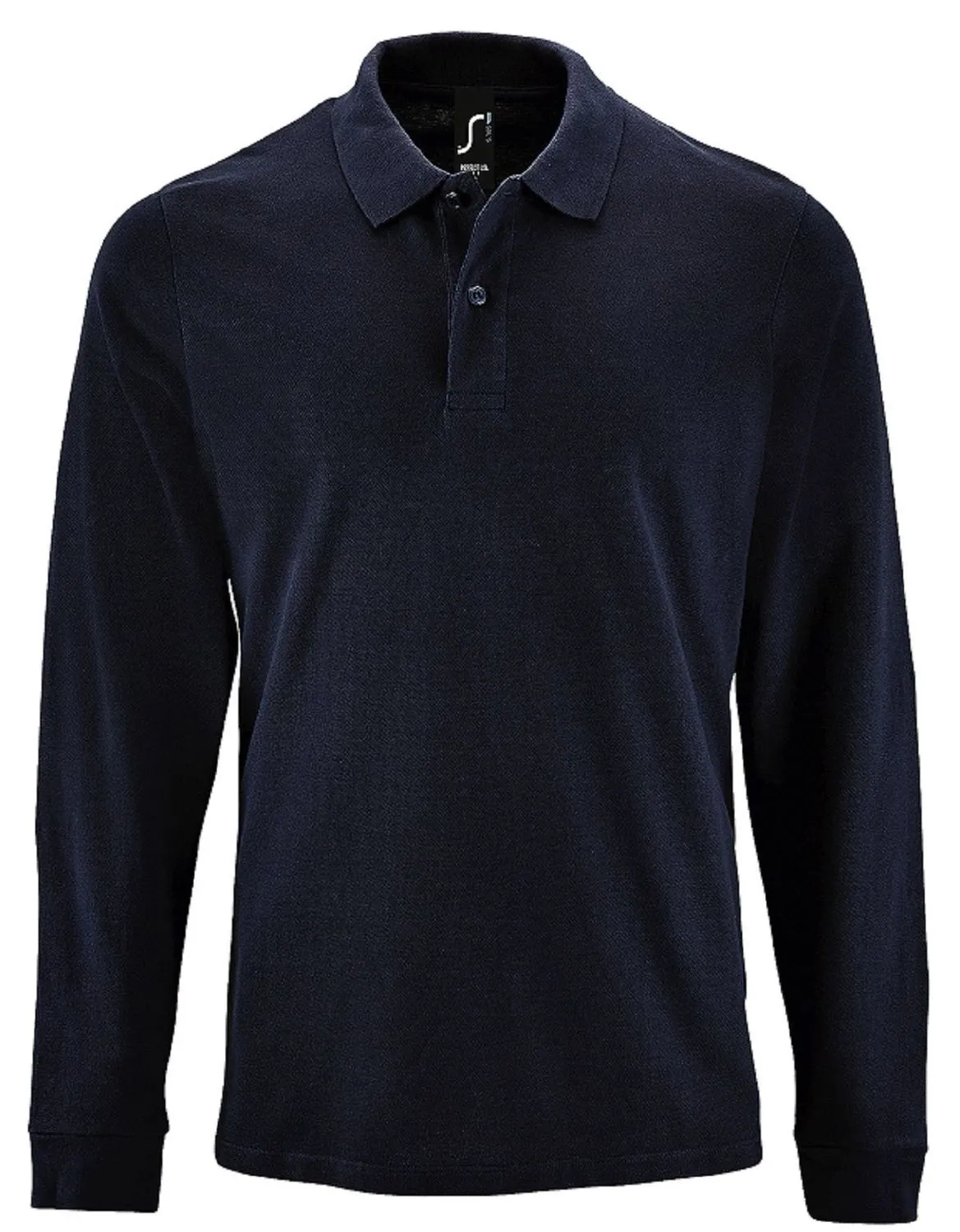 Polos manches longues - Homme - 02087 - bleu marine 