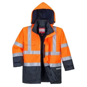 Portwest - Parka de pluie Bizflame bicolore multirisques HV