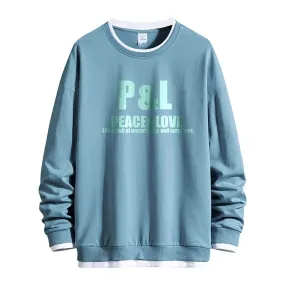 Pull Année 70 Bleu Vintage Homme