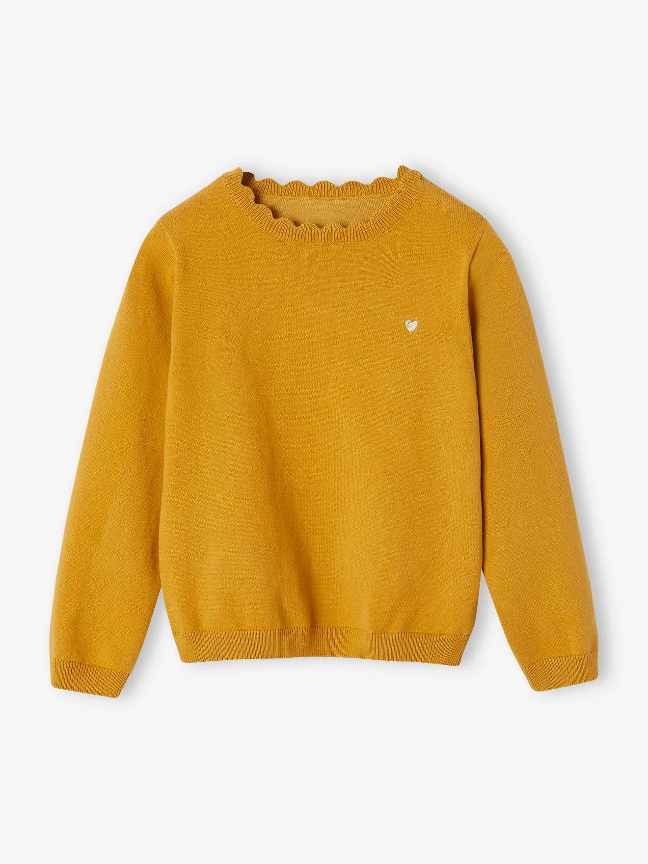 Pull BASICS personnalisable fille marine - Vertbaudet