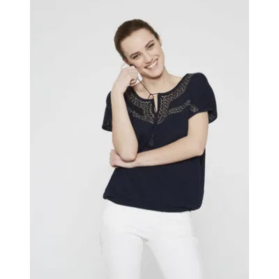 Pull brodé et pompons femme IKKS