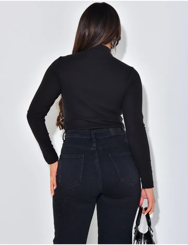 Pull col montant tout doux & chaud / 58511 - JEANS INDUSTRY