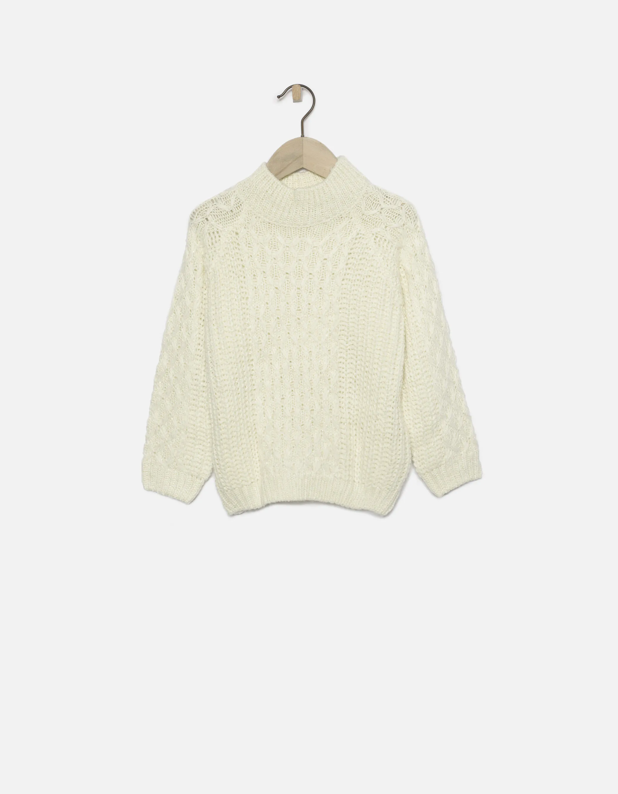 Pull col roulé fille