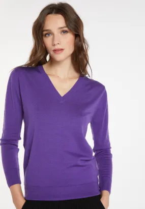 Pull col V en laine mérinos - Arya