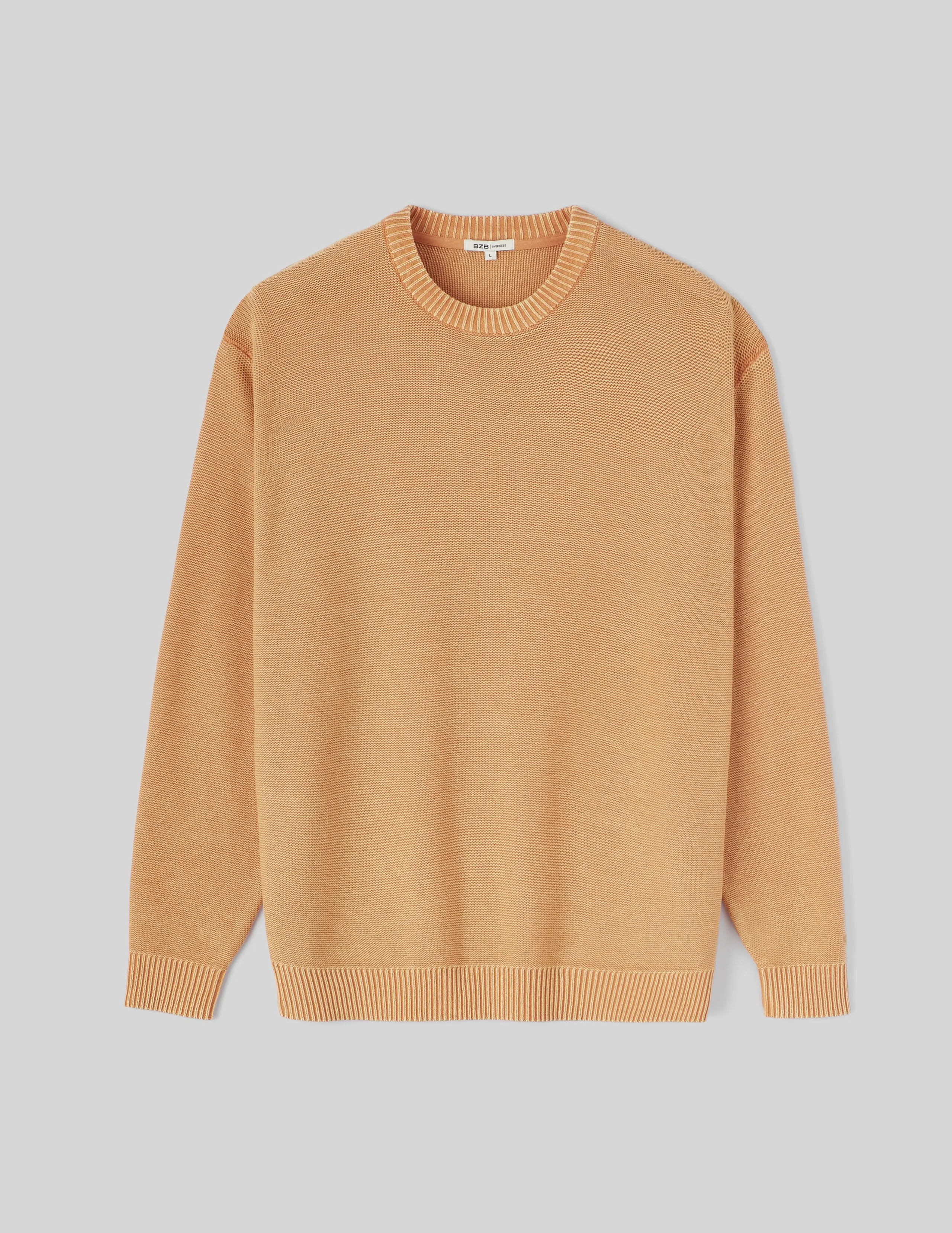 Pull coton teint en pièce