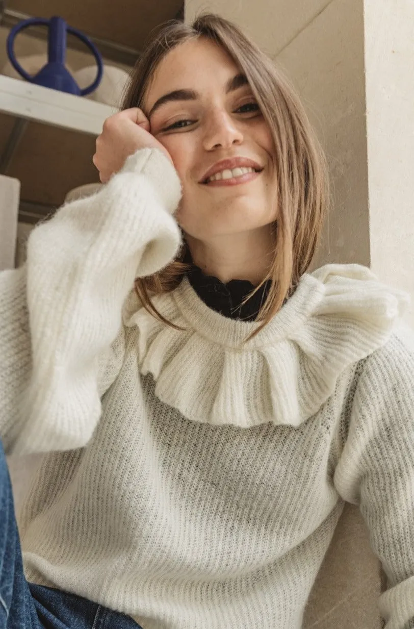 Pull Emboir écru