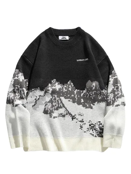 Pull En Laine Montagne Années 70