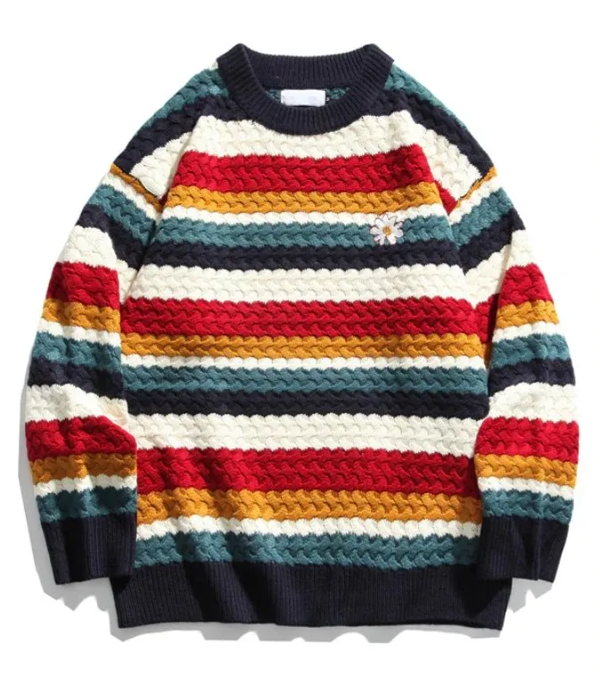 Pull en Laine Rayé Vintage