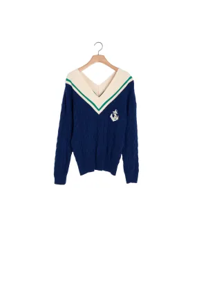 Pull en maille torsadée