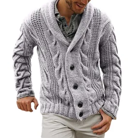 Pull grosse maille homme année 70