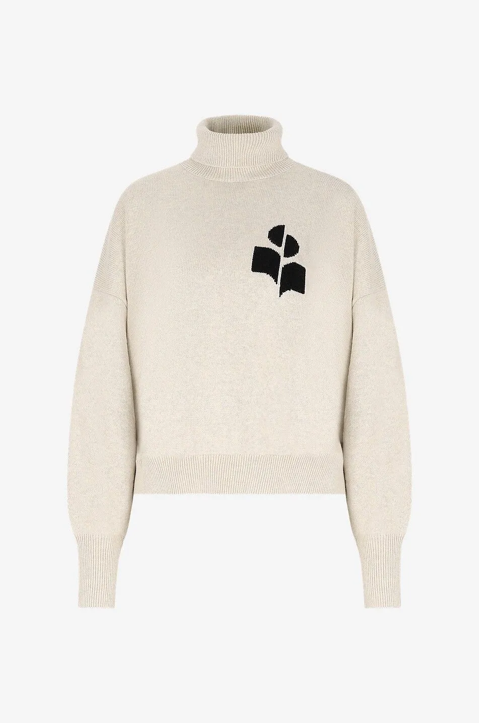 Pull jacquard à col roulé Nash
