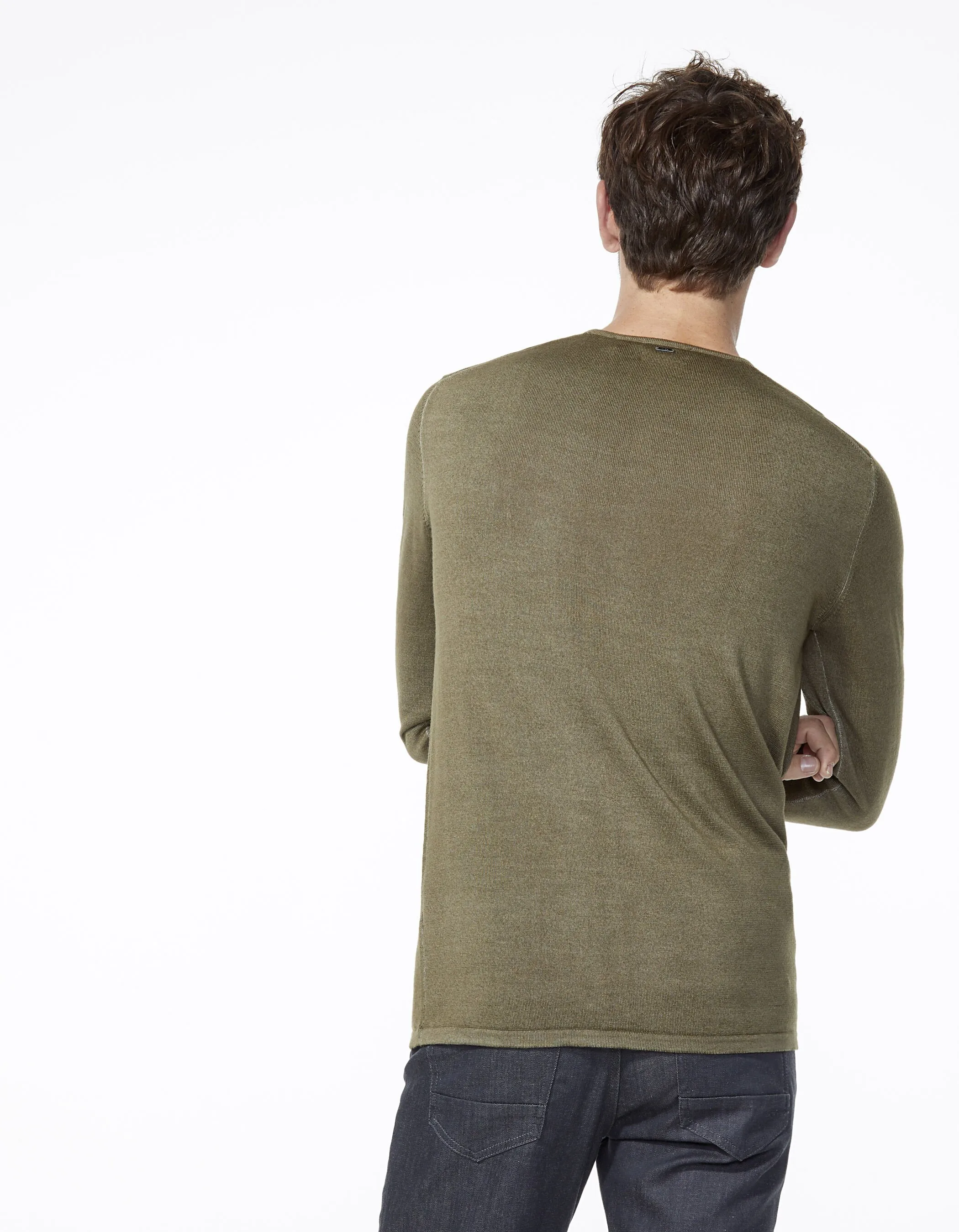 Pull kaki homme