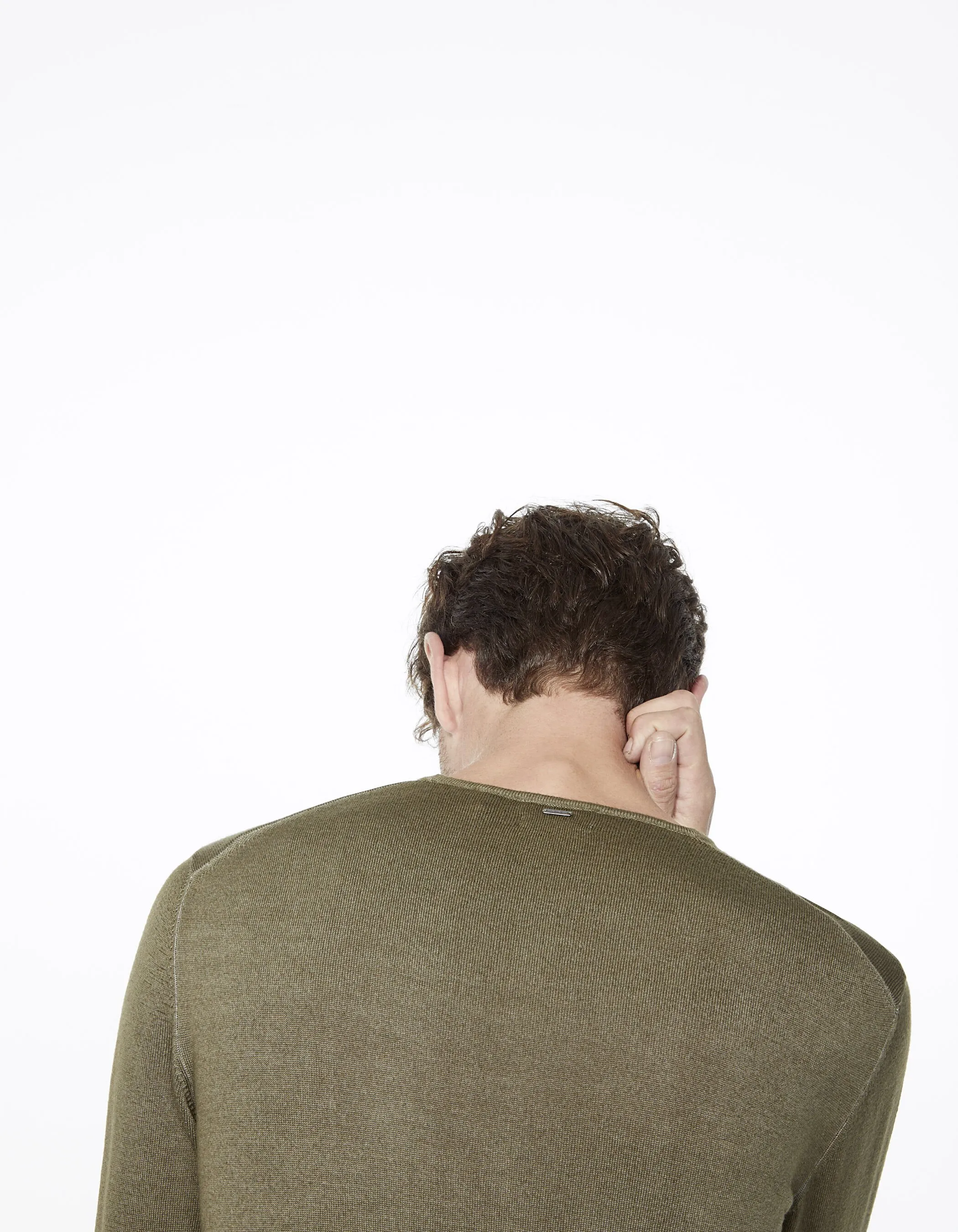 Pull kaki homme