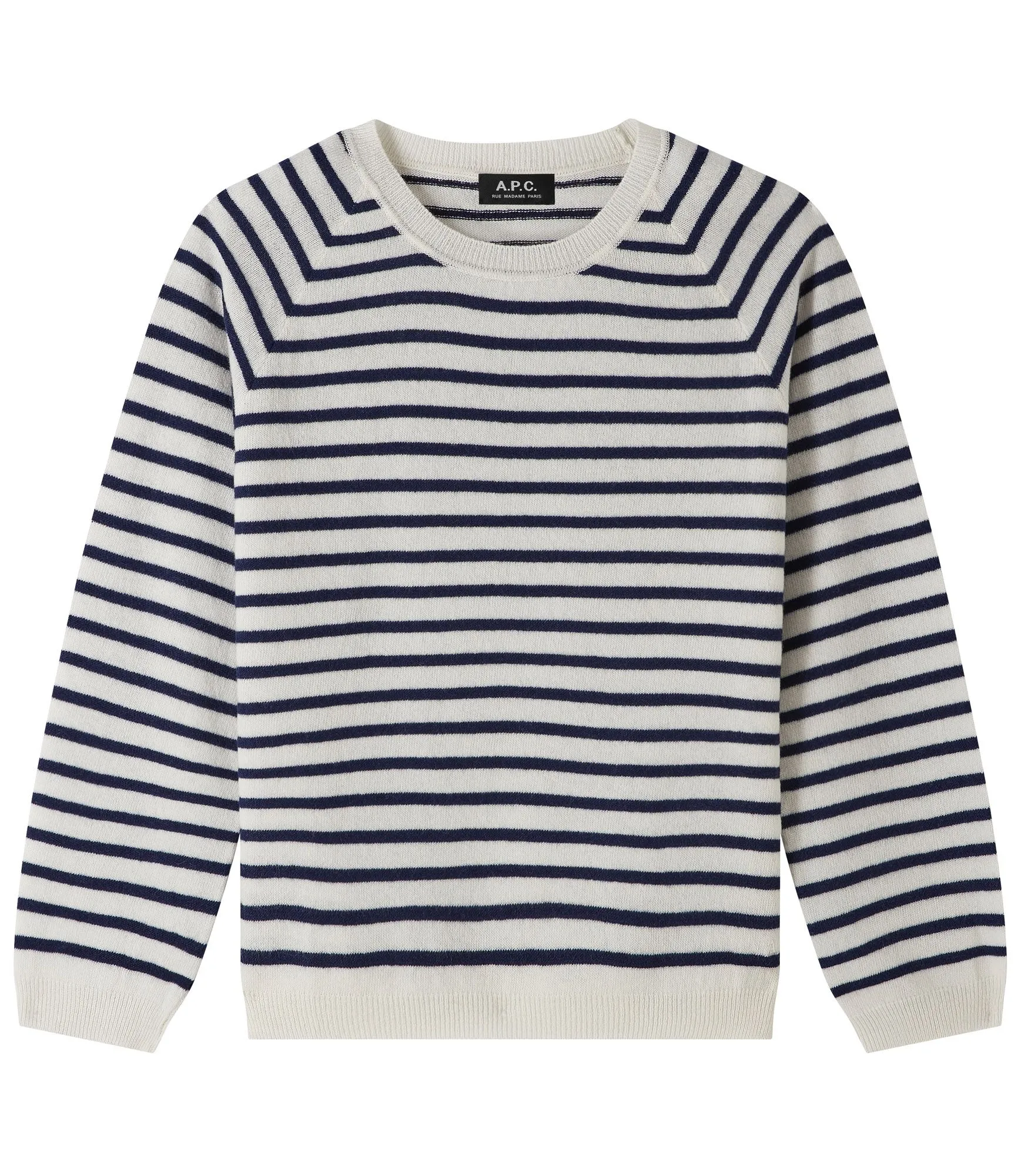 Pull Lilas Blanc/dark navy | A.P.C.