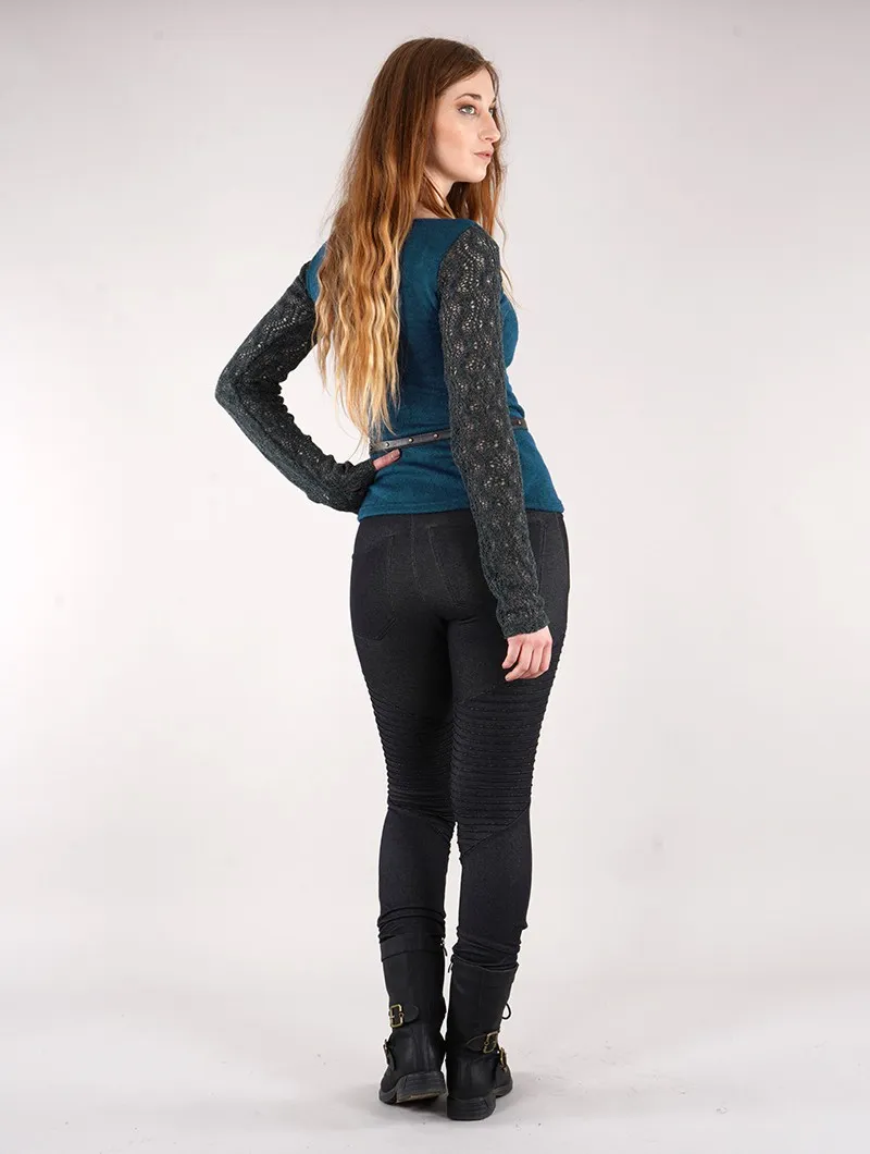 Pull manche crochet 