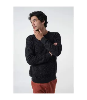 Pull manches longues col rond  Grey