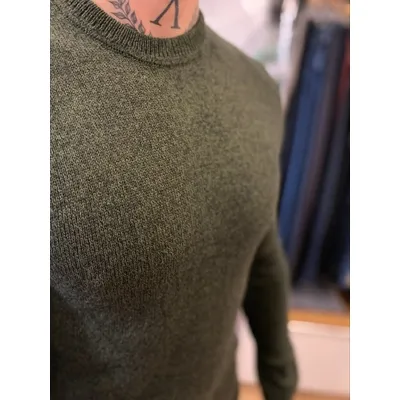 Pull mouliné - Kaki - IKKS MEN