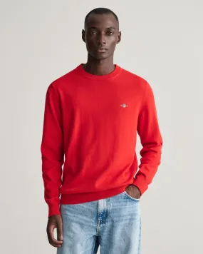 Pull ras du cou en coton classique