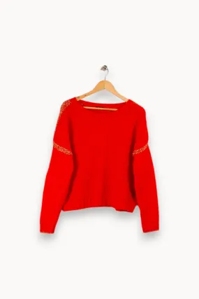 Pull rouge - Taille S/36