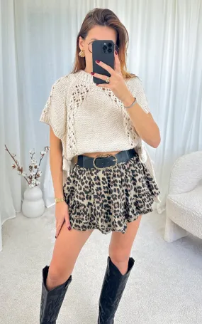 Pull sans manches HELENE - beige 