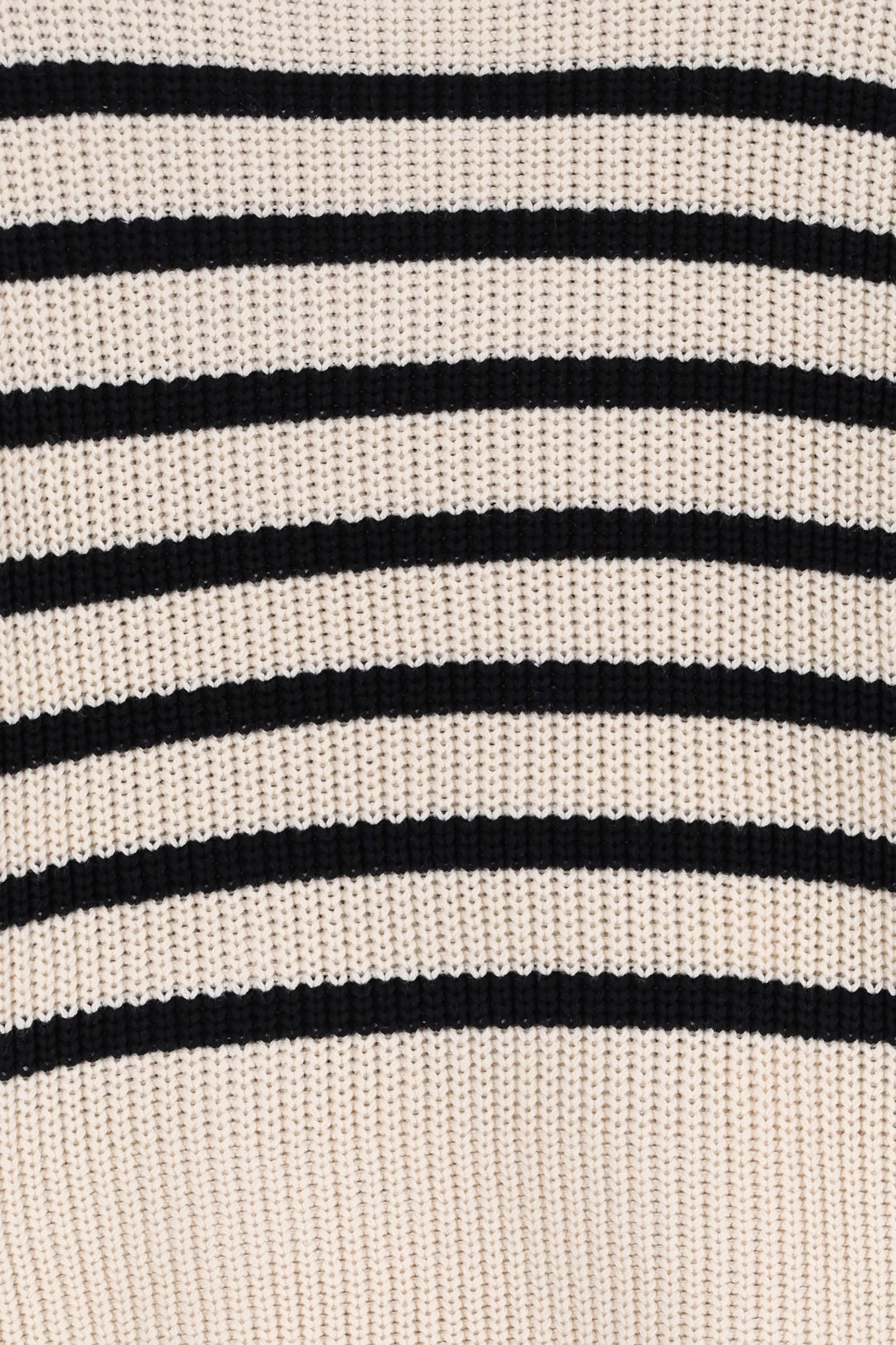 Pull surdimensionné à rayures - beige